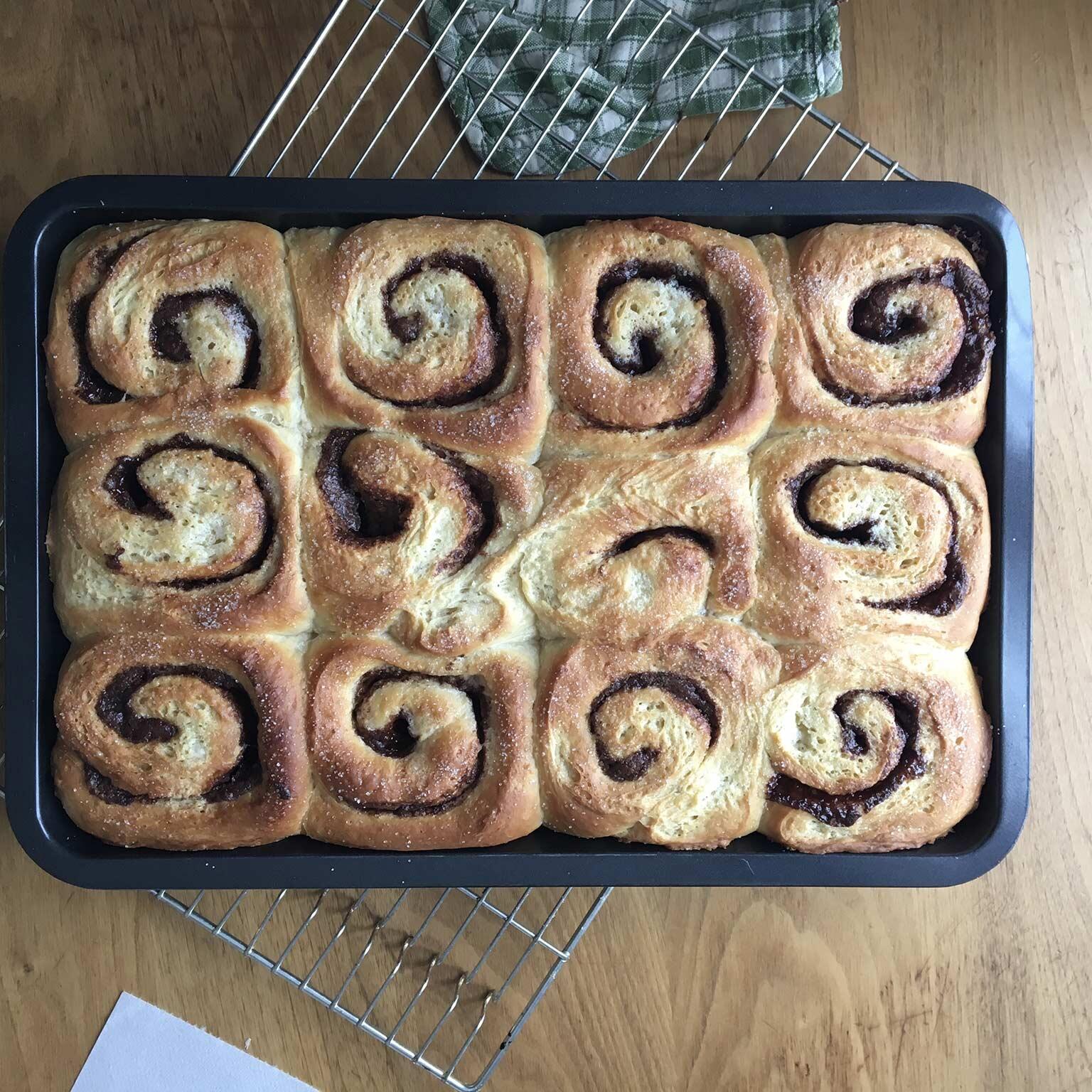 Bollekake med sjokoladefyll