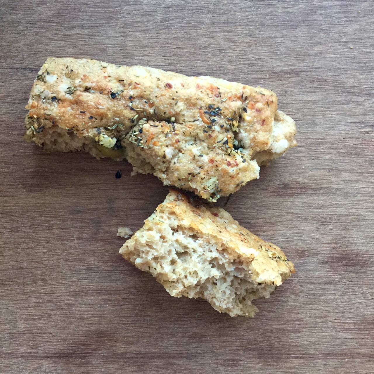 Hverdagsfocaccia med cottage cheese