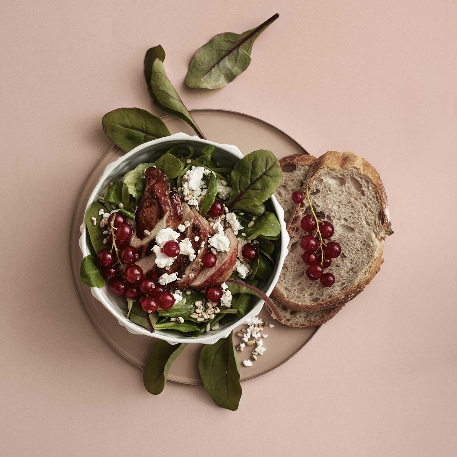 Middagssalat med skjørost