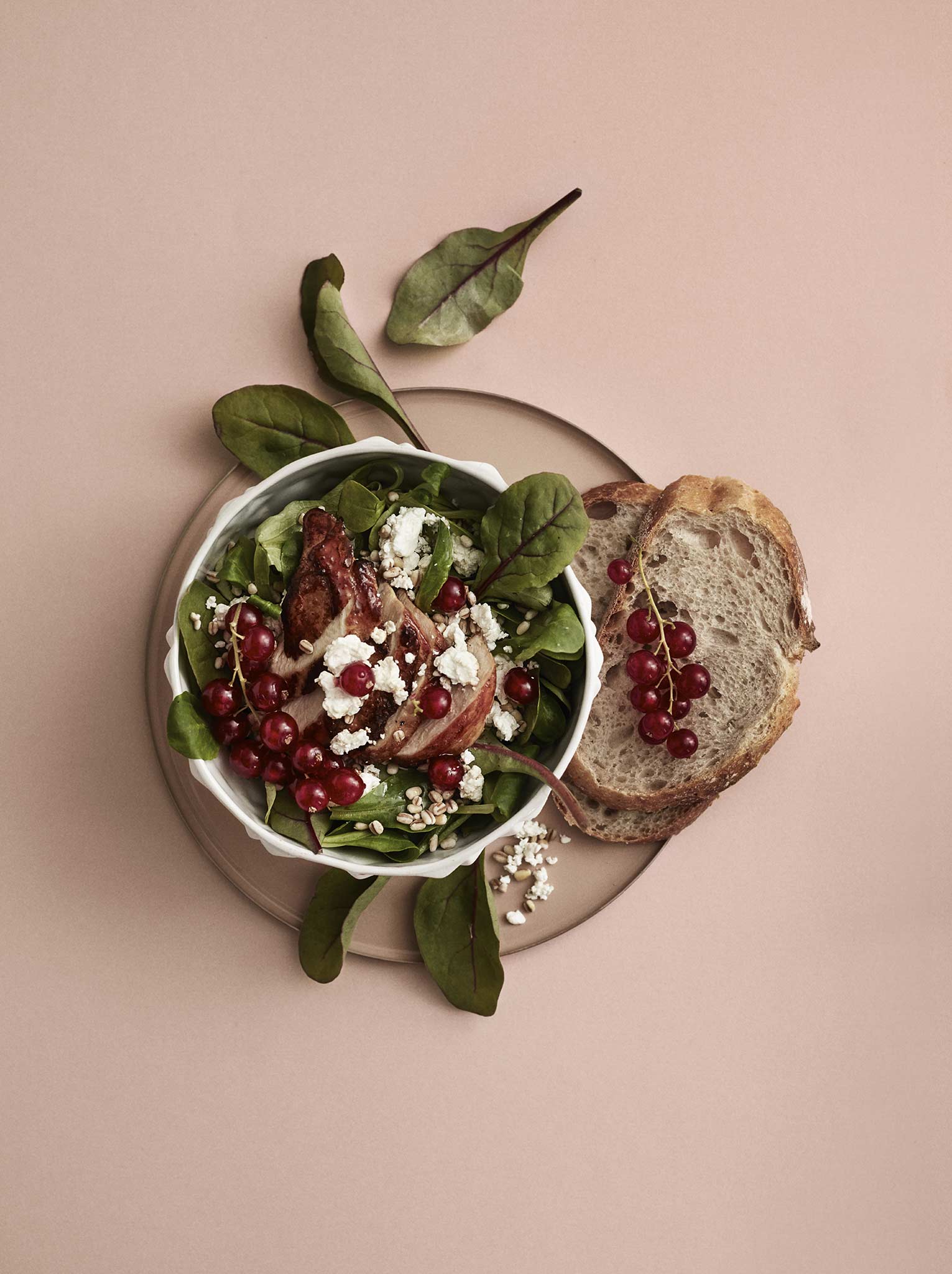 Middagssalat med skjørost