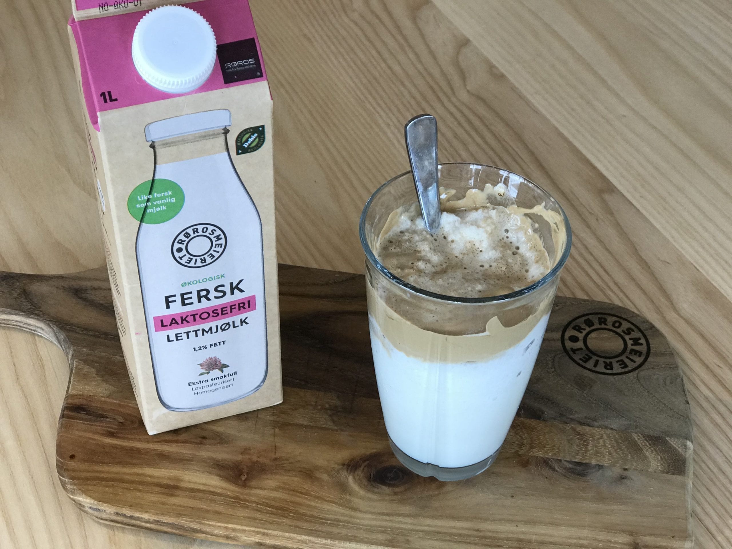 Frappe med Laktosefri lettmjølk fra Rørosmeieriet
