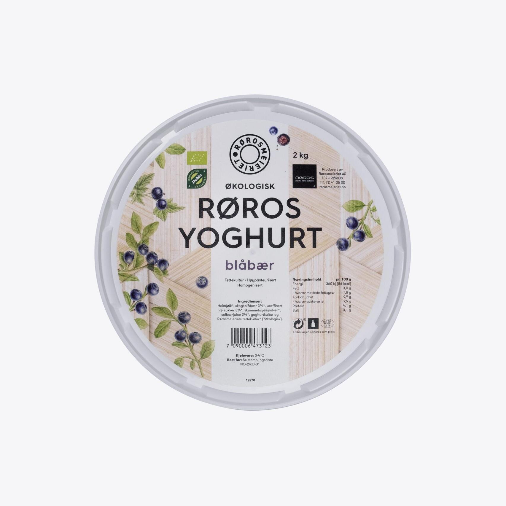 Røros Yoghurt Blåbær