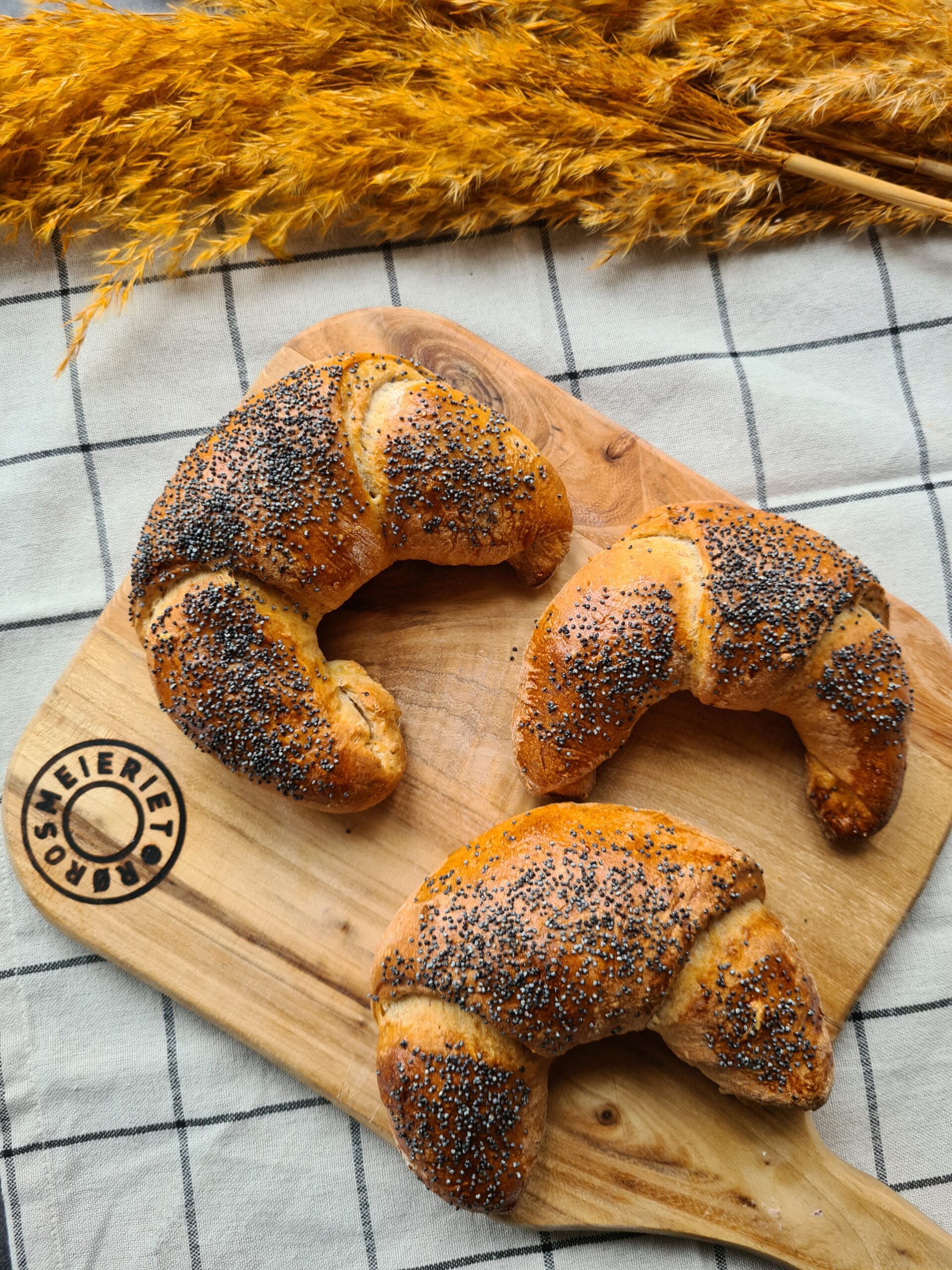 Horn med ost og skinke