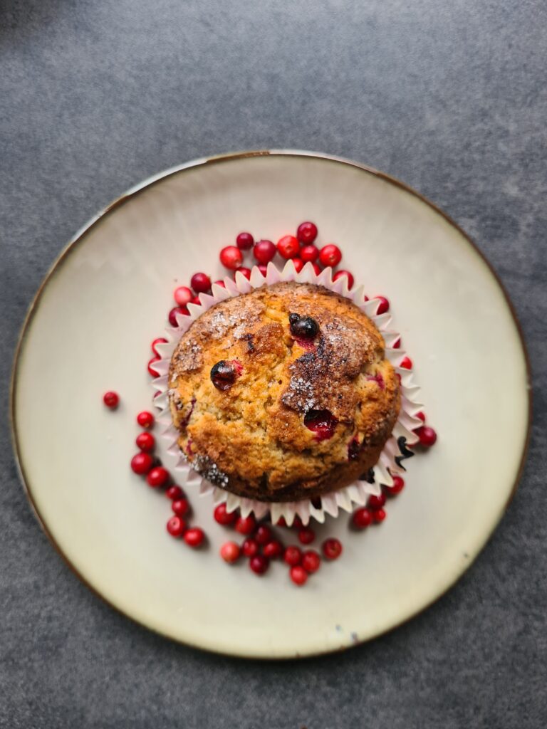Tyttebærmuffins