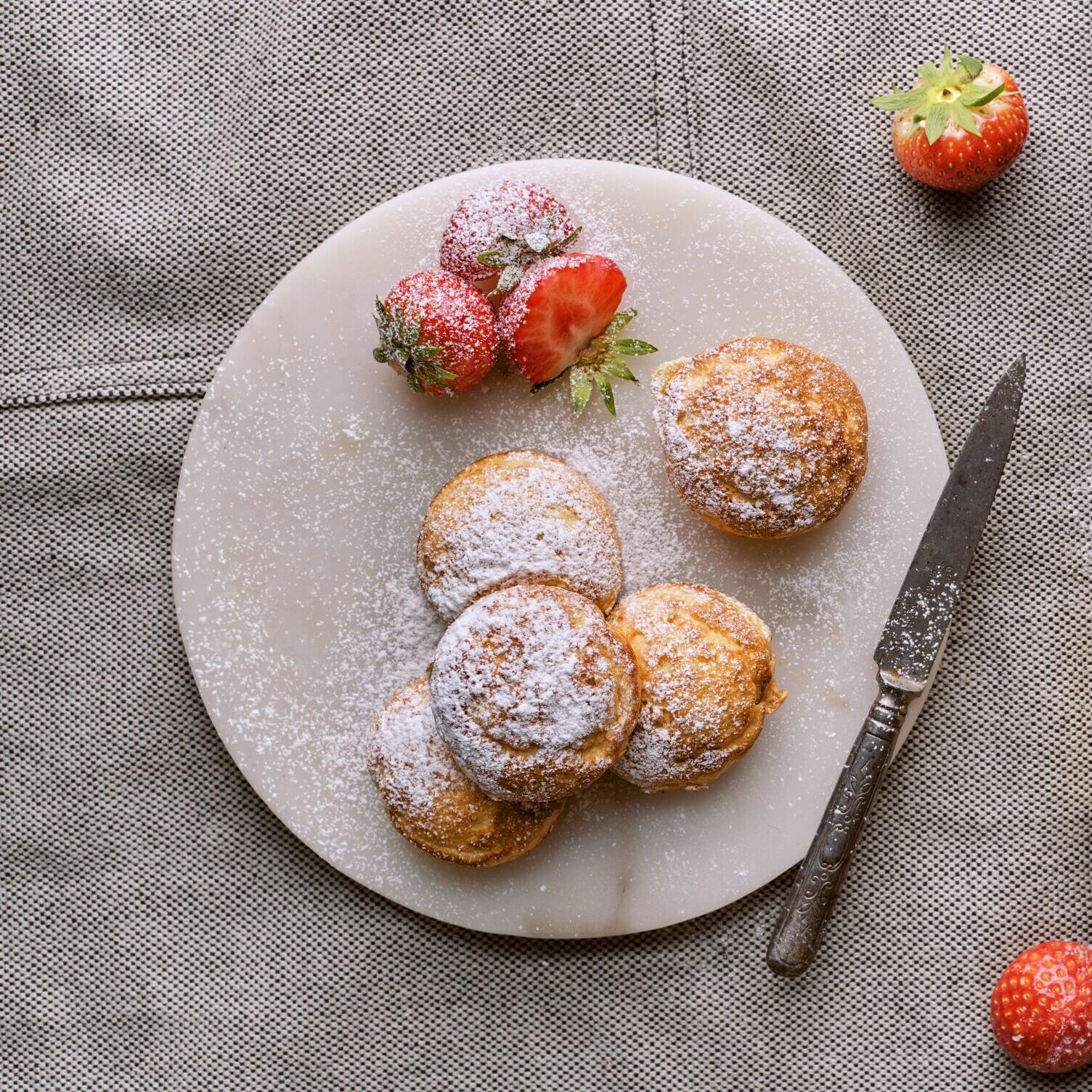 Lemon Curd filled Ebelskiver. Photo: Tom Gustavsen