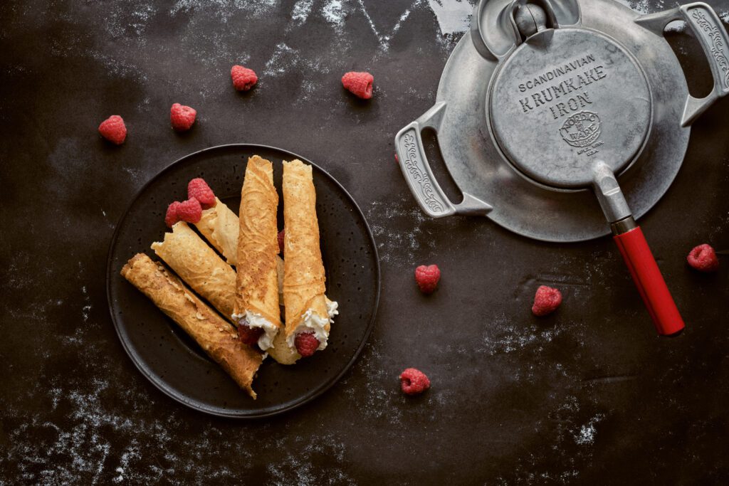 Cardamom Krumkake Recipe. Photo: Tom Gustavsen