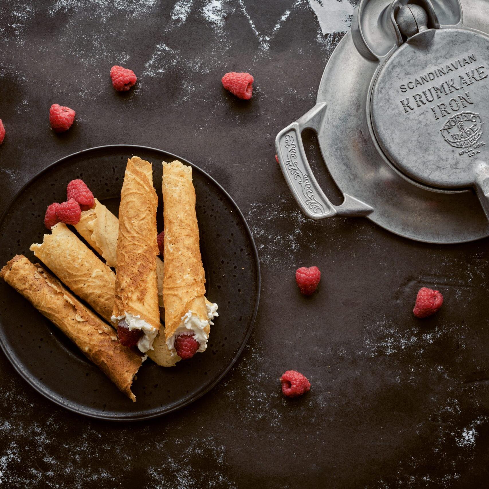 Cardamom Krumkake Recipe. Photo: Tom Gustavsen