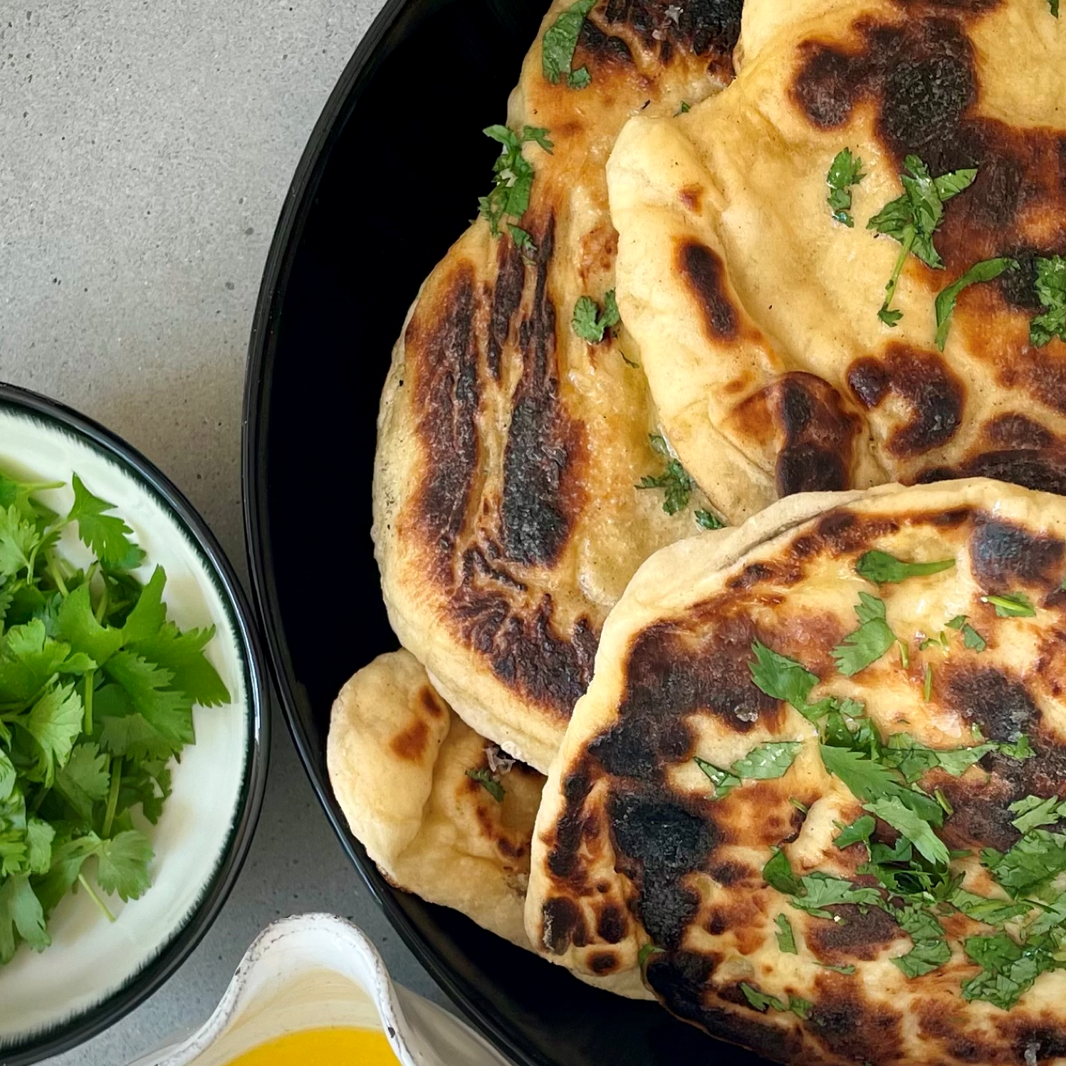 Nanbrød med tjukkmjølk